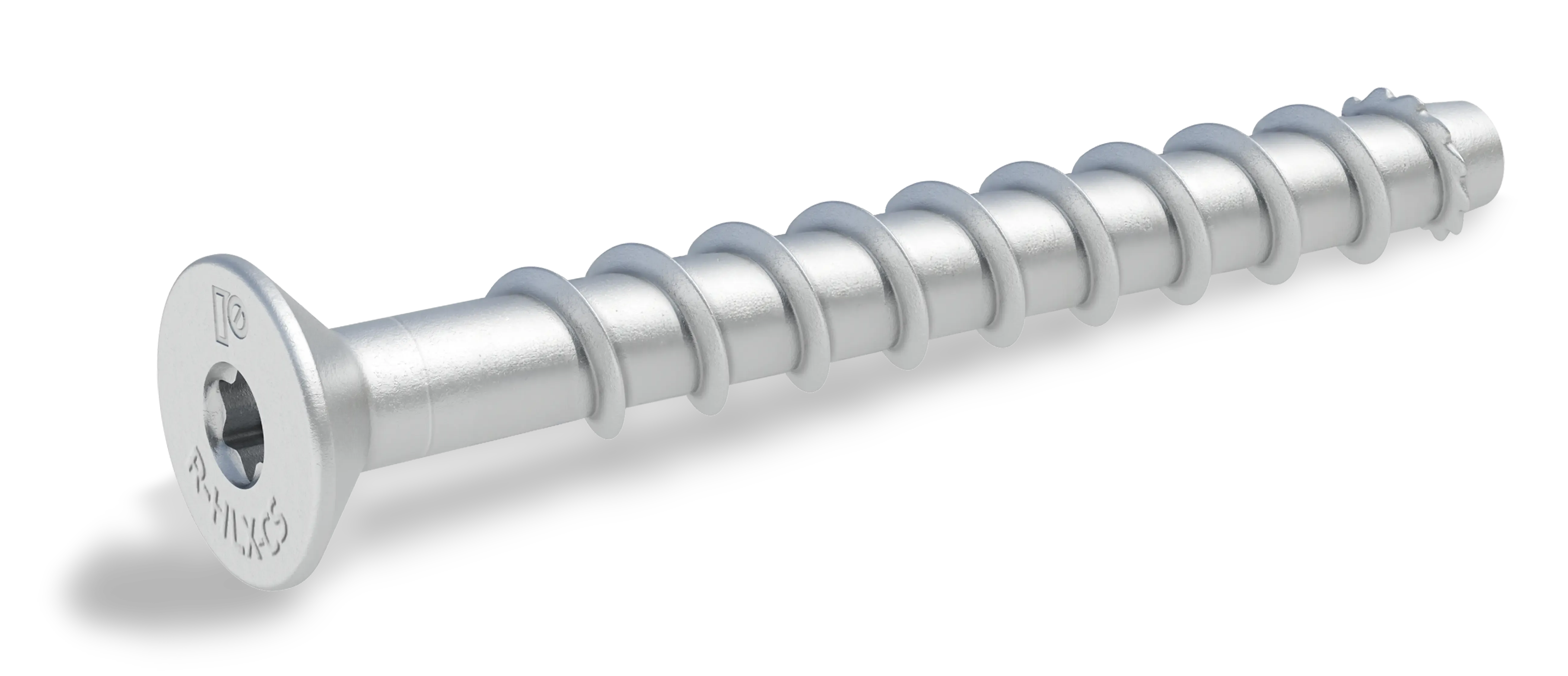Concrete screw in zinc flake with countersunk head, induction hardened  R-HLX-CS-ZF 10/12.7x70 mm - cardboard box - 50 pcs. | R-HLX-10X070-CS-ZF |  RAWLPLUG - Rawlplug