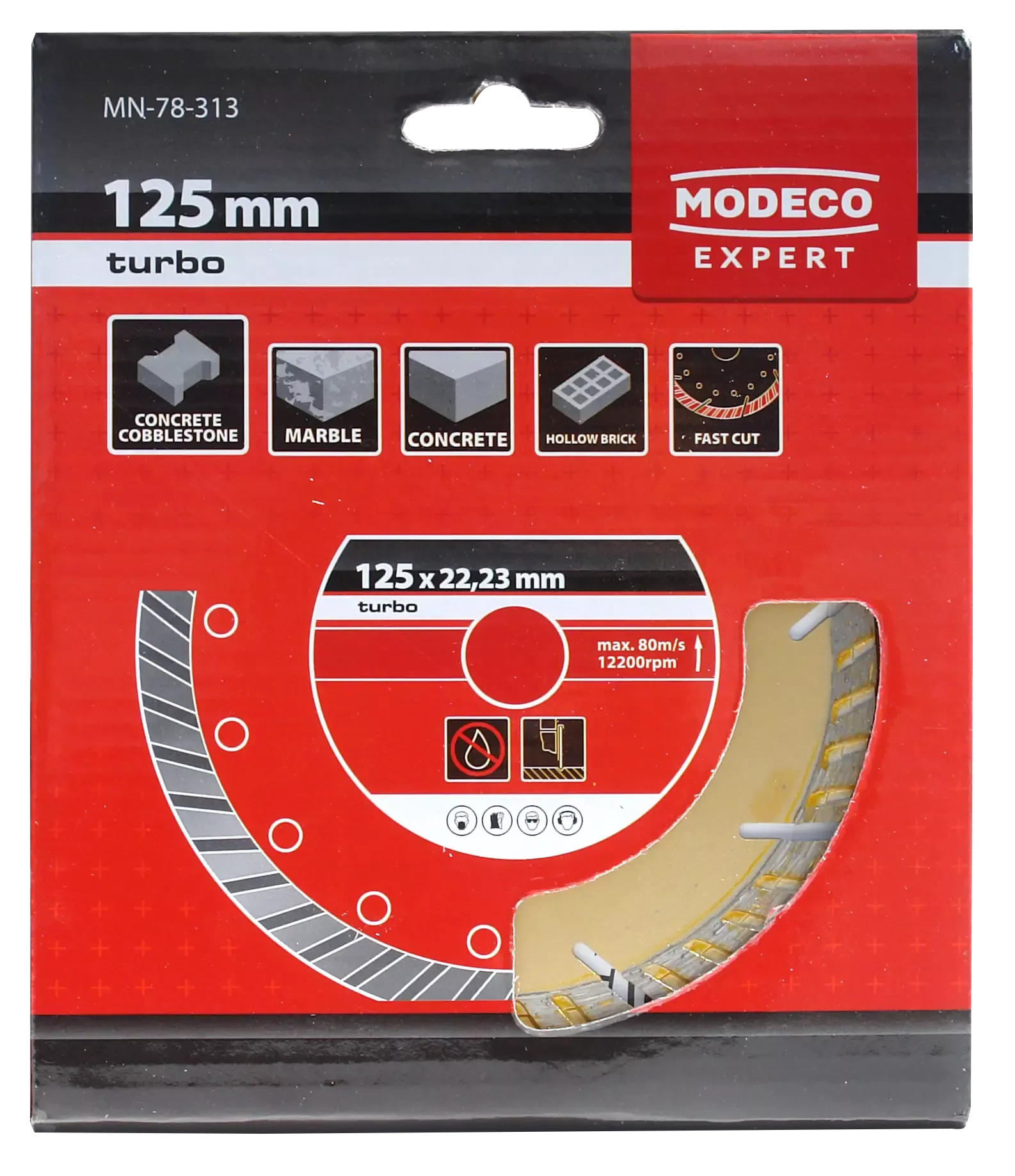 Turbo diamond segmented grinding disc 125 mm - cardboard box Turbo diamond segmented grinding disc 125 mm - cardboard box