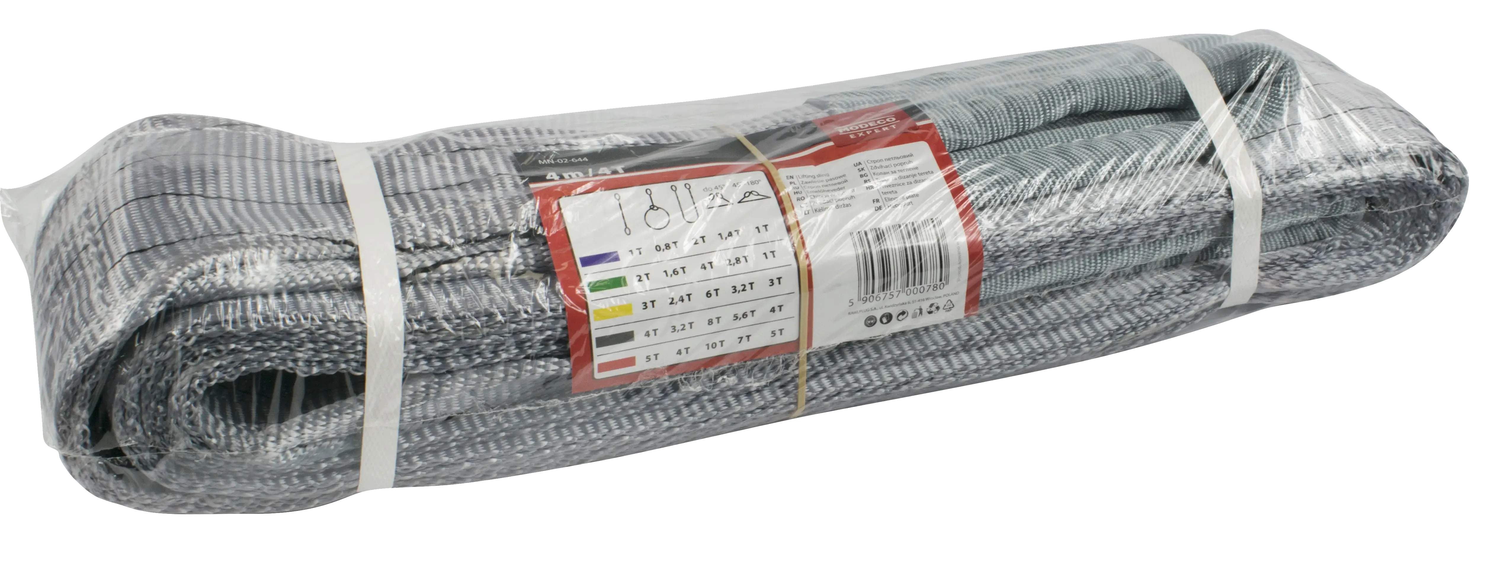 Lifting sling belt 6m x 120 mm 4t - plastic box - 1 pc. | MN