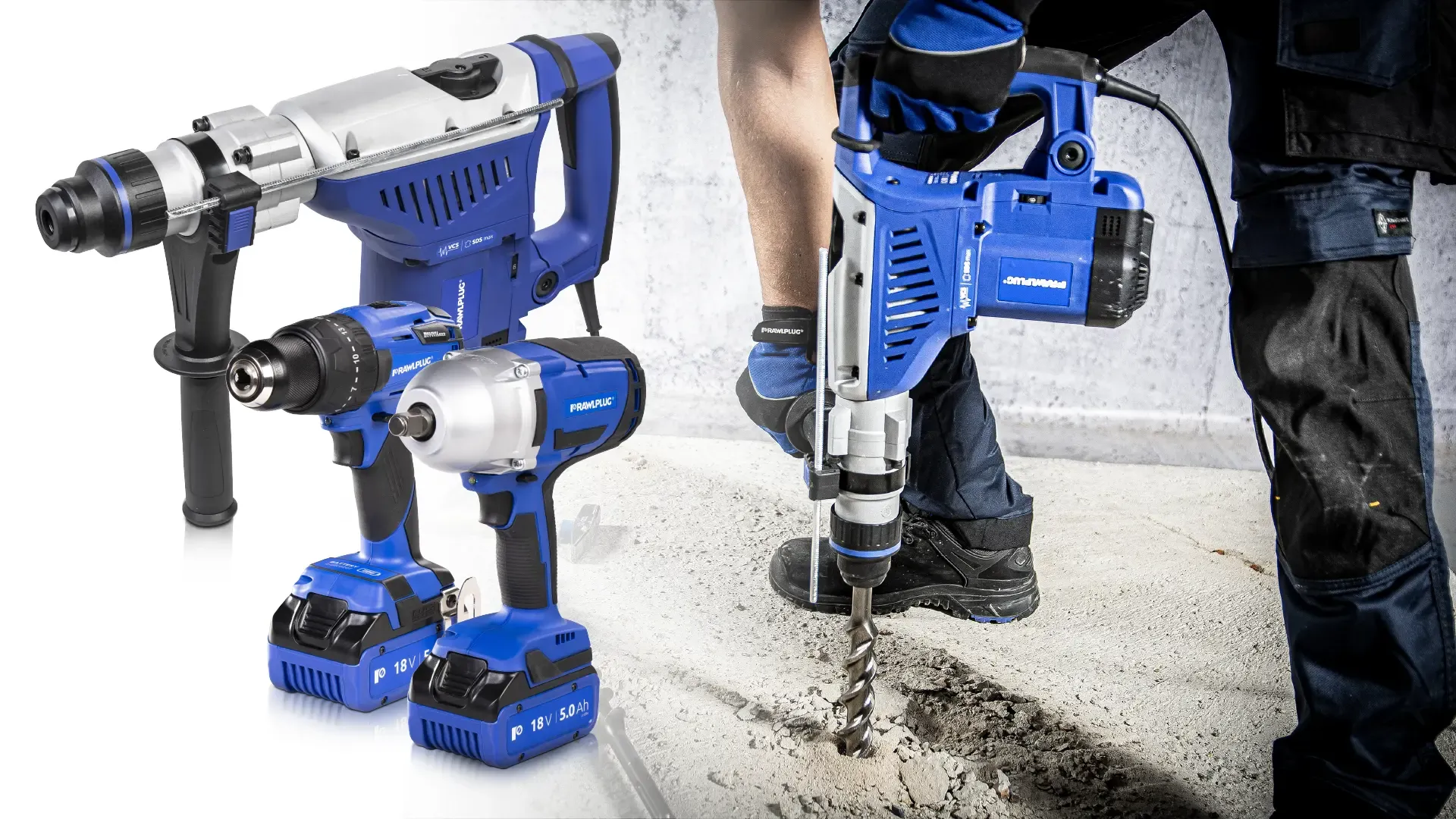18V 2.0J 20mm Cordless rotary hammer drill without batteries and