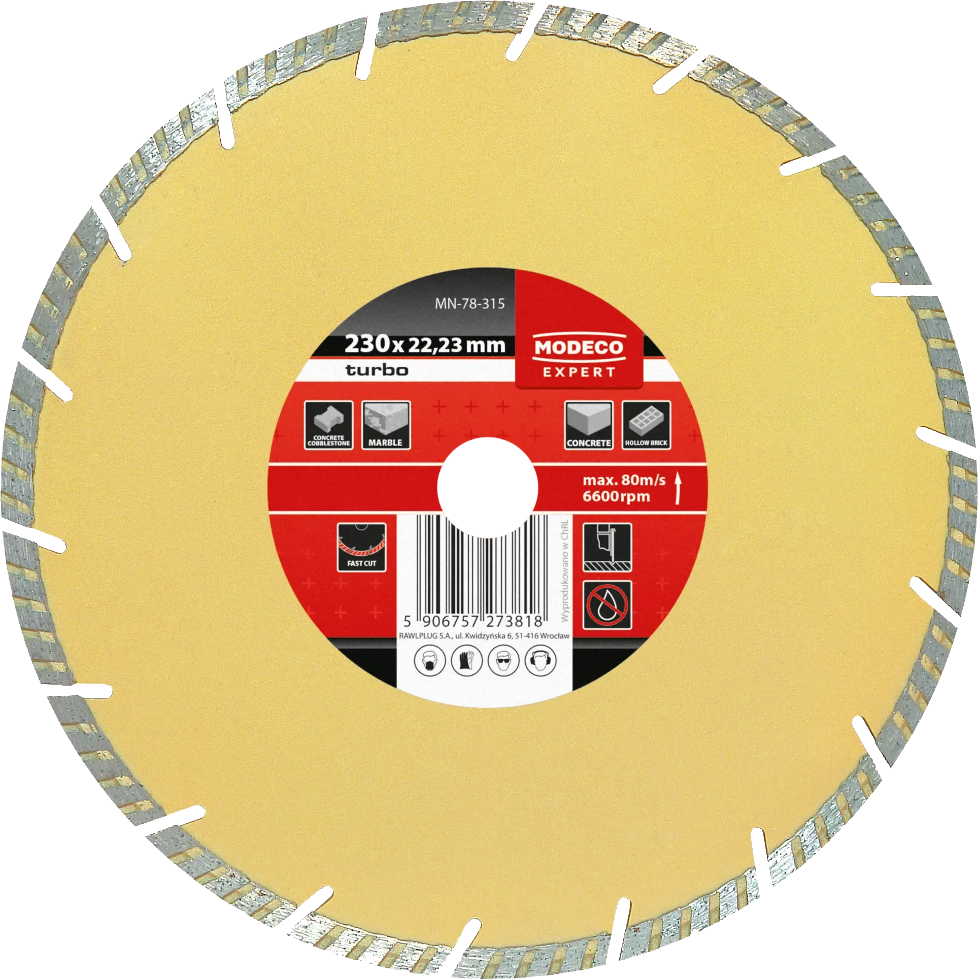 Turbo diamond segmented grinding disc 115 mm - cardboard box Turbo diamond segmented grinding disc 115 mm - cardboard box