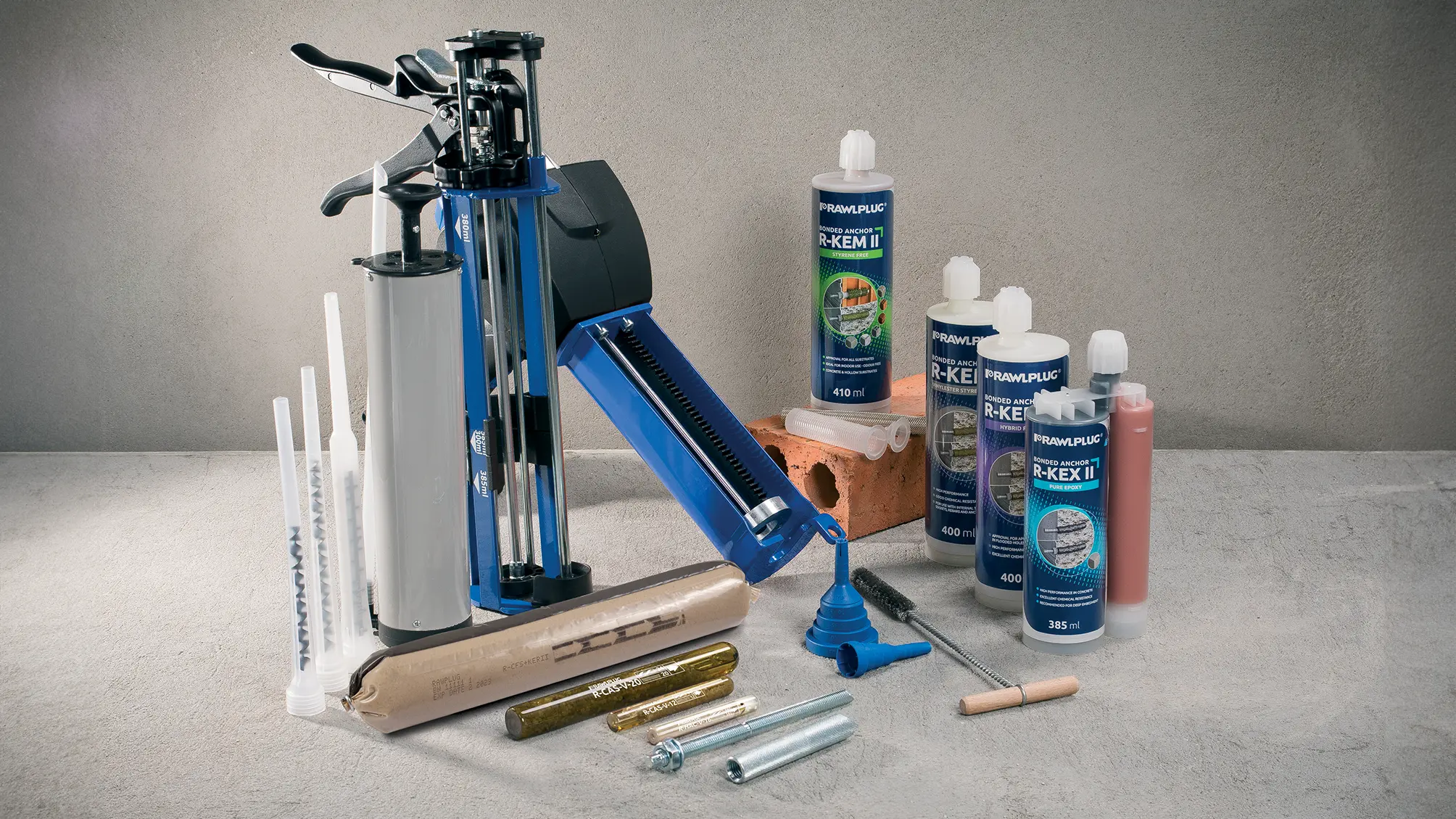 Manual gun for cartridges: 385/600ml(3:1), 280/300/310ml